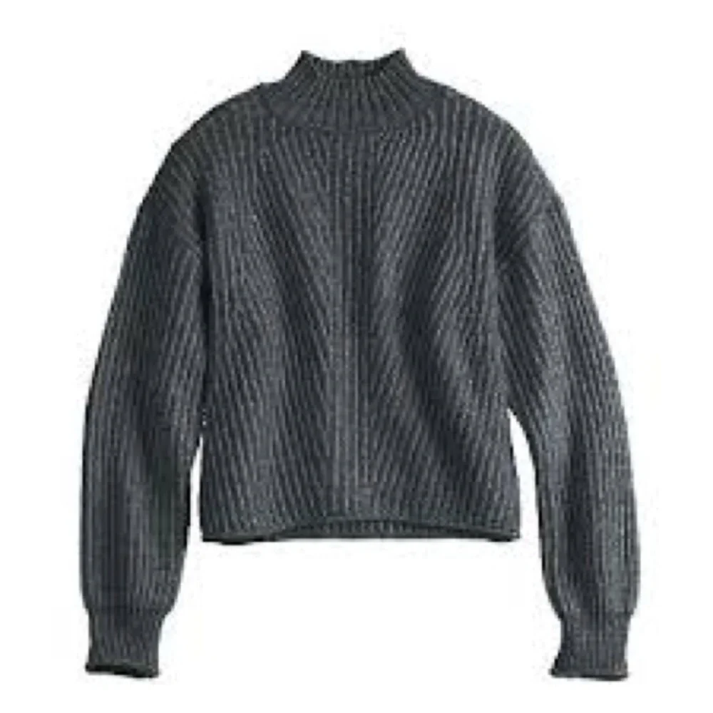 So | Juniors Ribbed Mockneck Sweater